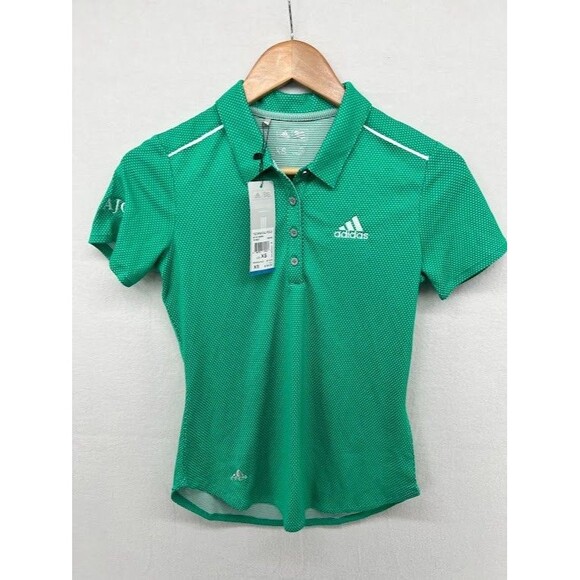 Women's Size XS Adidas AJGA Green Golf Polo Climacool NWT - Picture 1 of 8